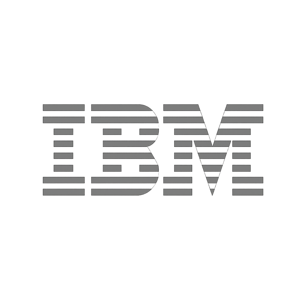 Logo da IBM - Parceira de IA da Responda-me